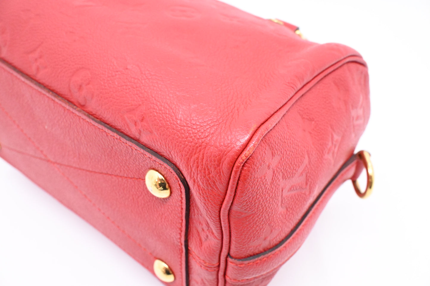 Louis Vuitton Speedy 25 Bandouliere in Red Empreinte Leather