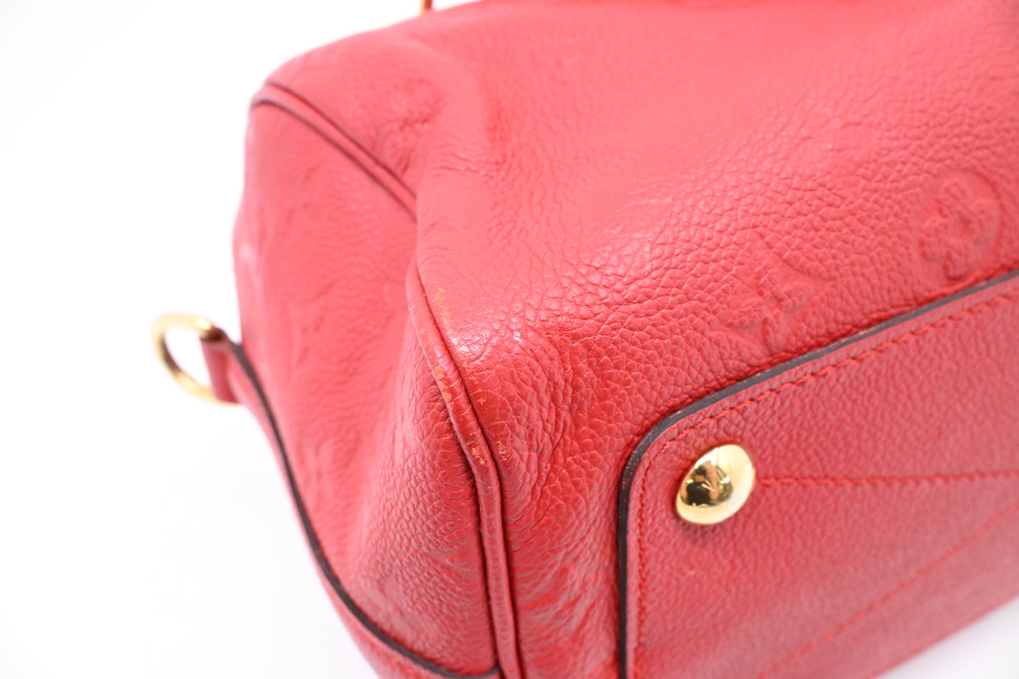 Louis Vuitton Speedy 25 Bandouliere in Red Empreinte Leather
