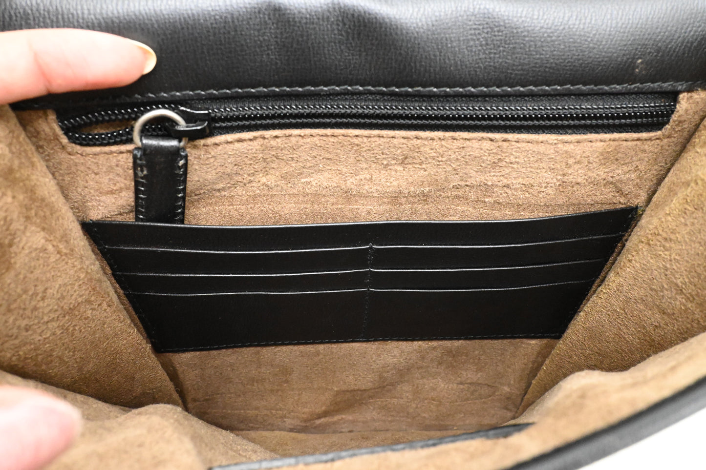 Ferragamo Crossbody Bag in Black Leather