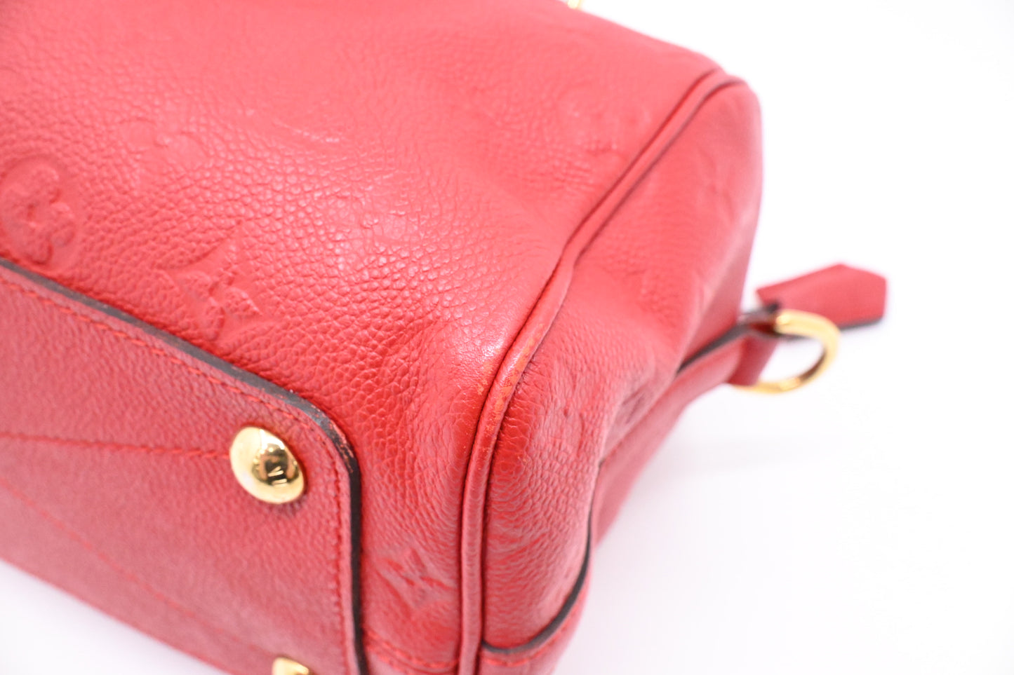 Louis Vuitton Speedy 25 Bandouliere in Red Empreinte Leather