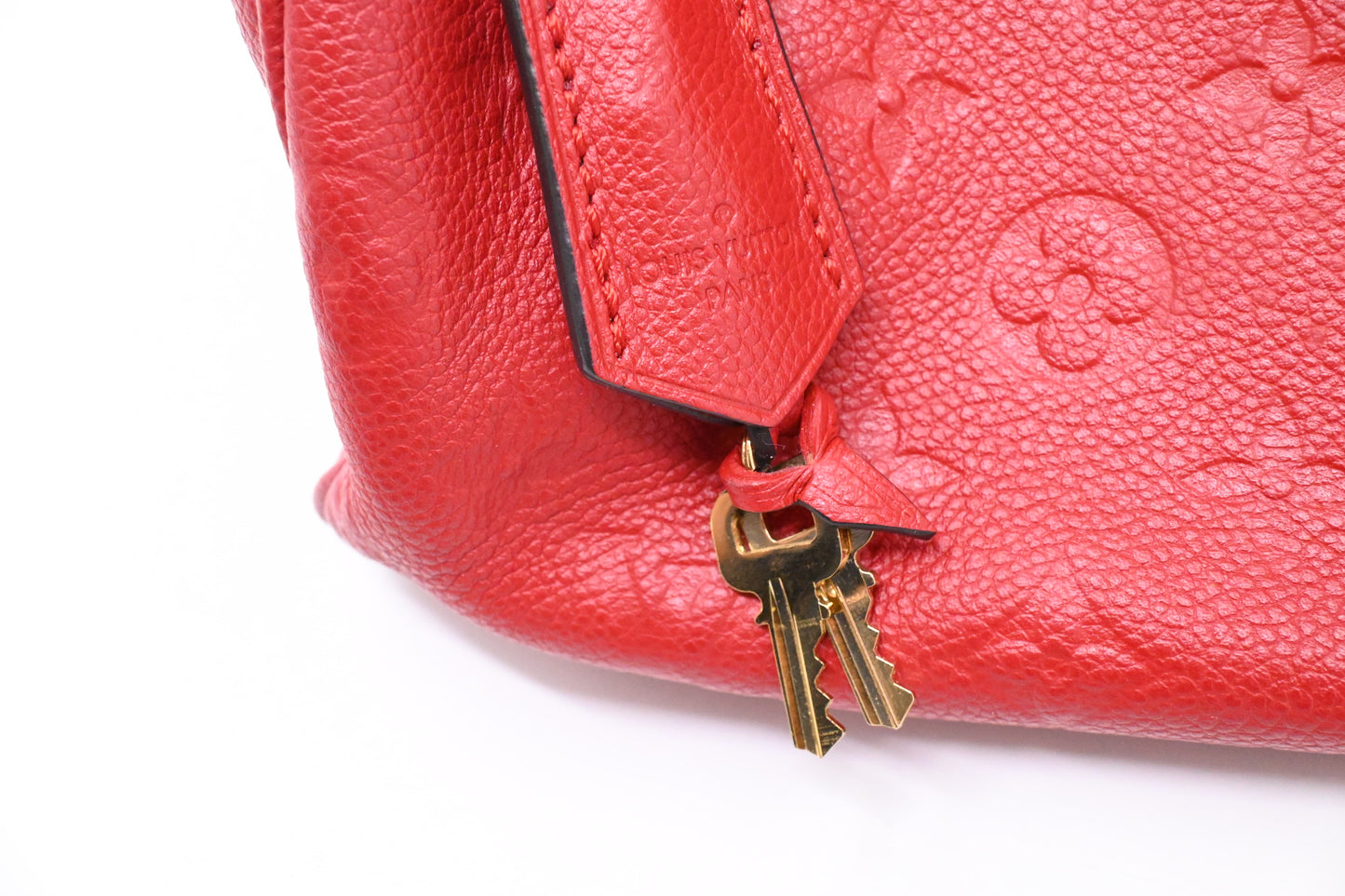 Louis Vuitton Speedy 25 Bandouliere in Red Empreinte Leather