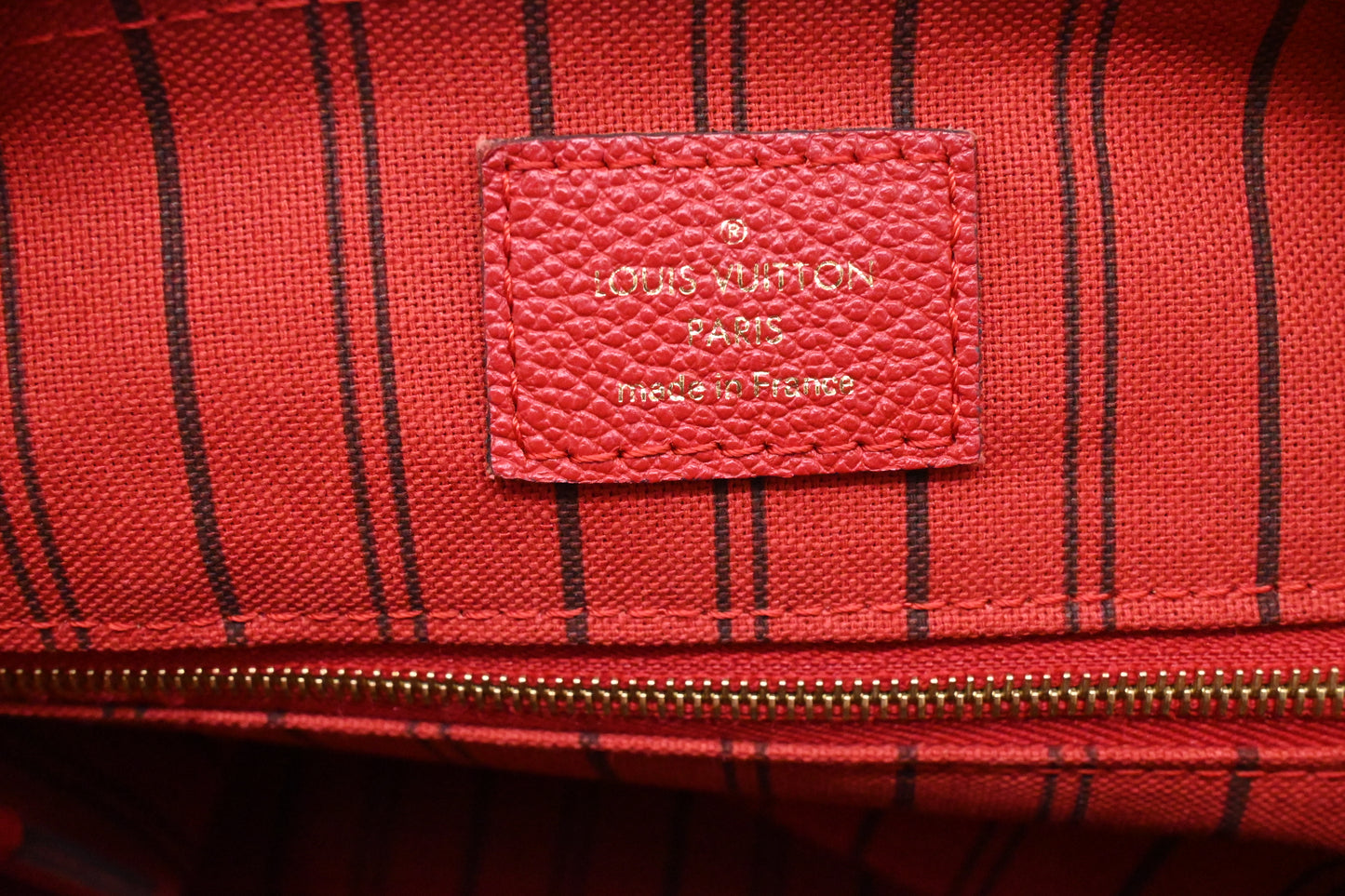 Louis Vuitton Speedy 25 Bandouliere in Red Empreinte Leather