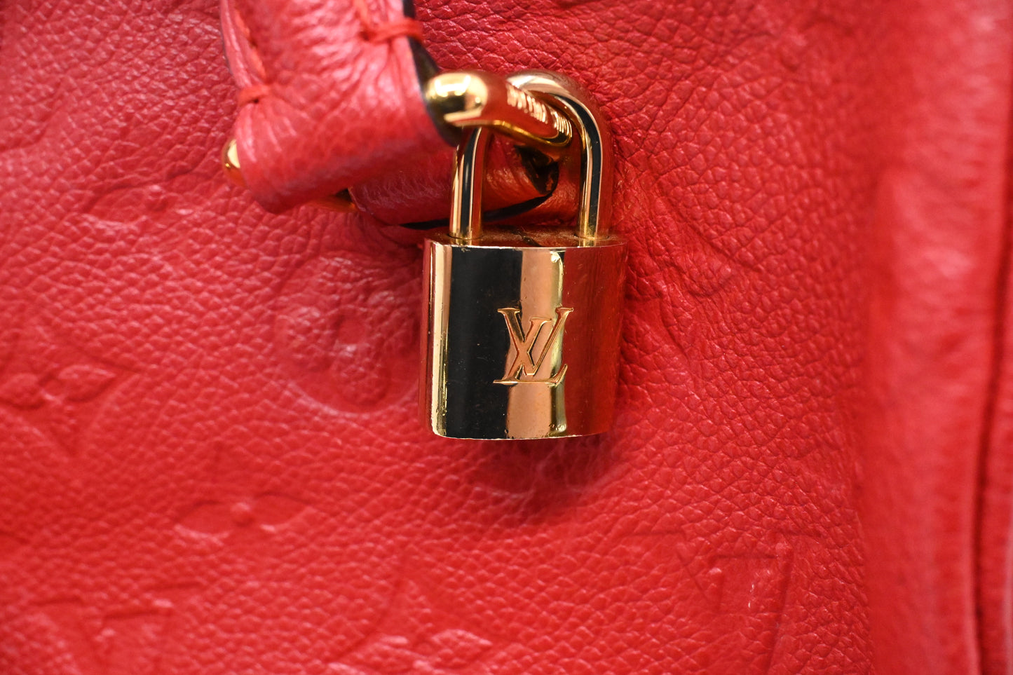 Louis Vuitton Speedy 25 Bandouliere in Red Empreinte Leather