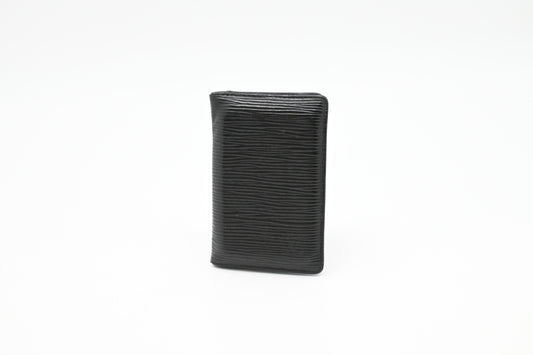 Louis Vuitton Card Case in Black Epi Leather