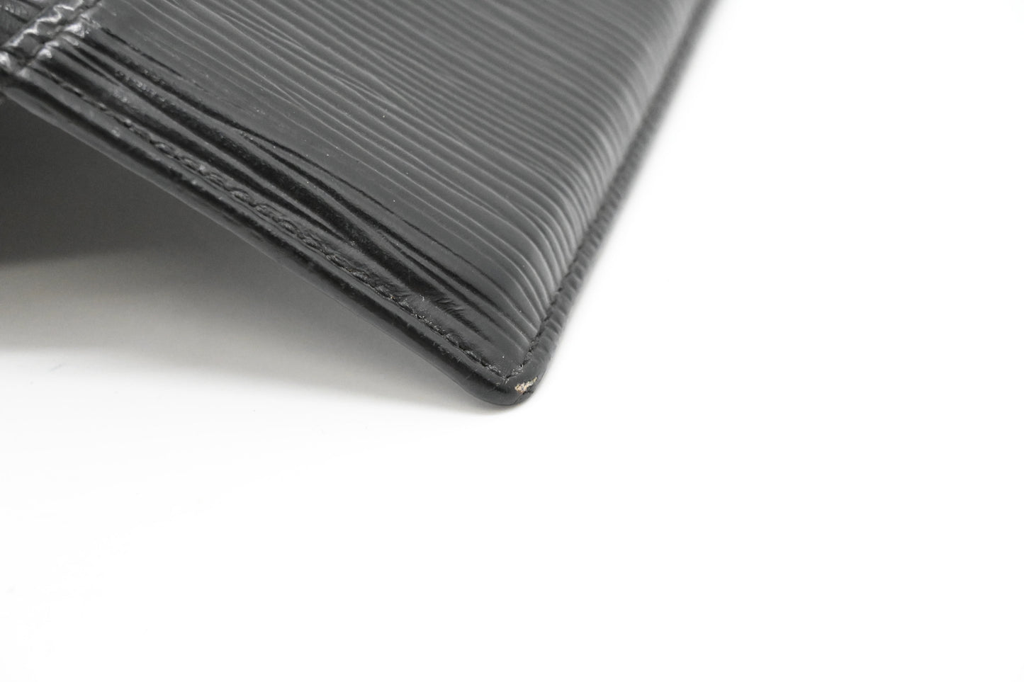 Louis Vuitton Card Case in Black Epi Leather