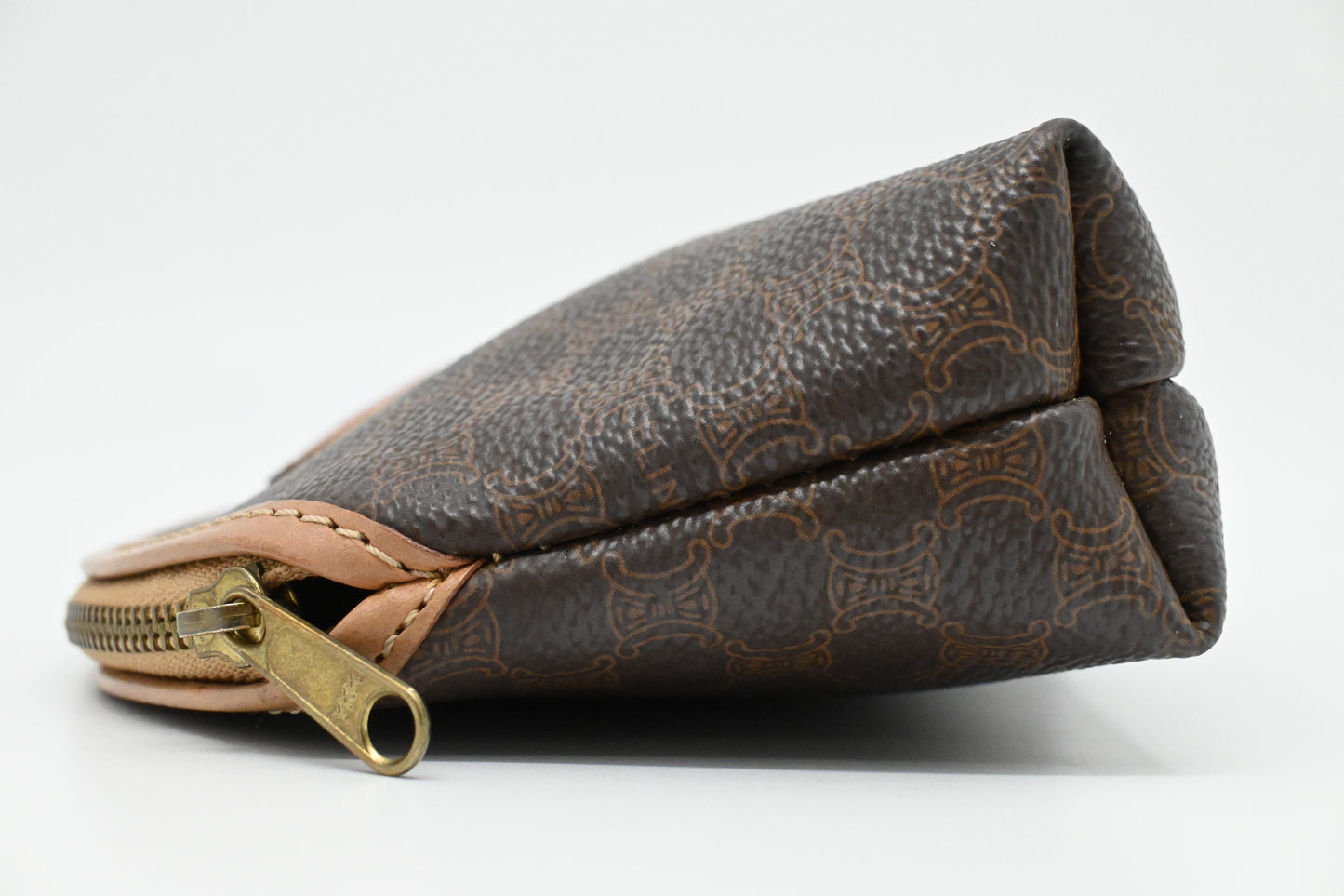 Celine Cosmetics Pouch in Macadam Canvas