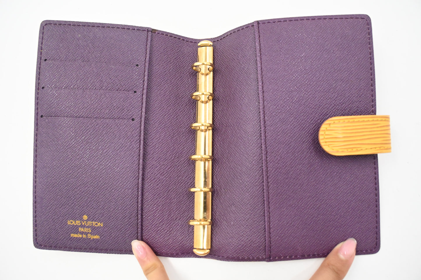 Louis Vuitton Agenda PM in Yellow Epi Leather