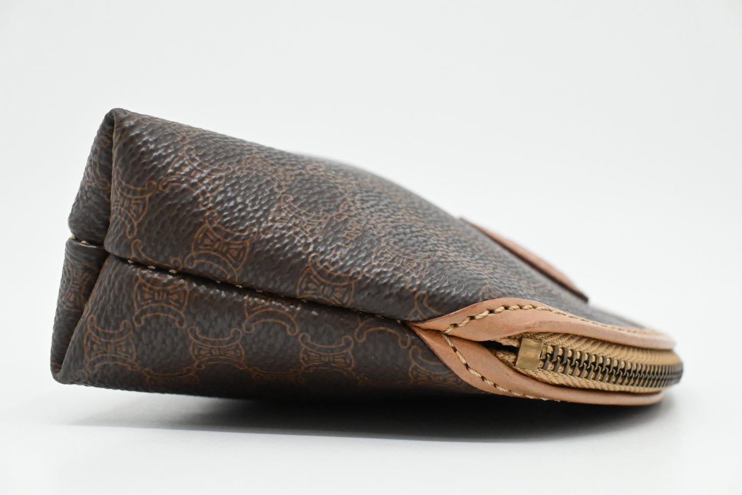 Celine Cosmetics Pouch in Macadam Canvas