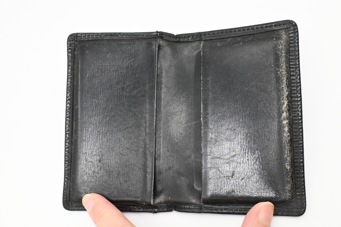 Louis Vuitton Card Case in Black Epi Leather