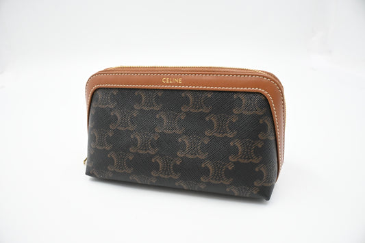 Celine Pouch in Triomphe Canvas