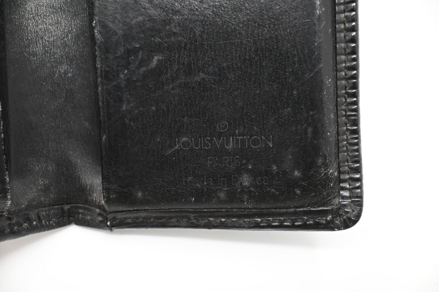 Louis Vuitton Card Case in Black Epi Leather