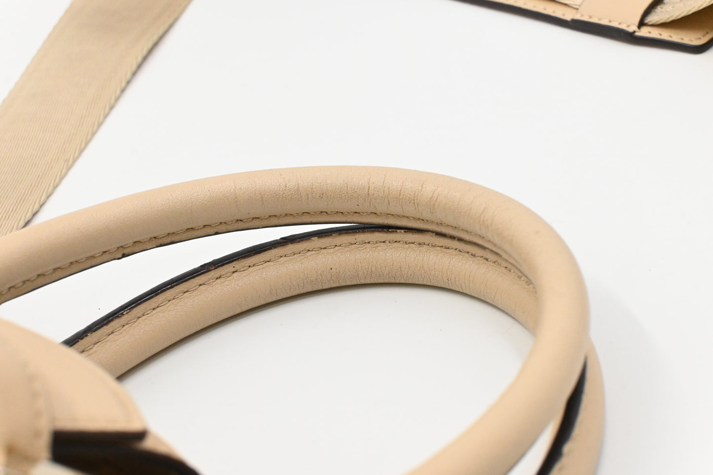 MCM Two Way Bag in Beige Visetos Canvas