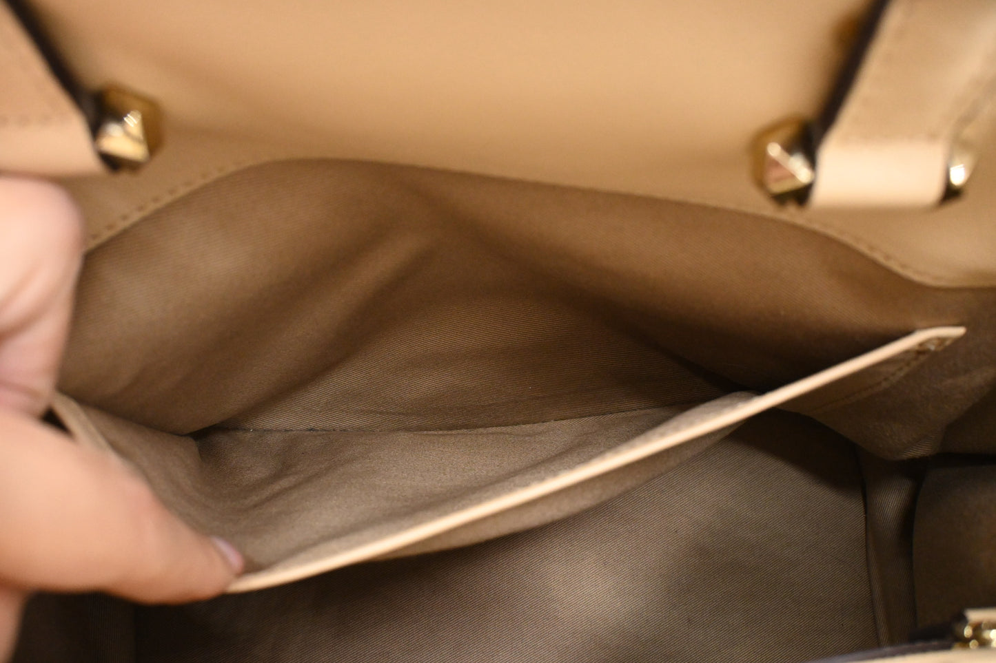 MCM Two Way Bag in Beige Visetos Canvas