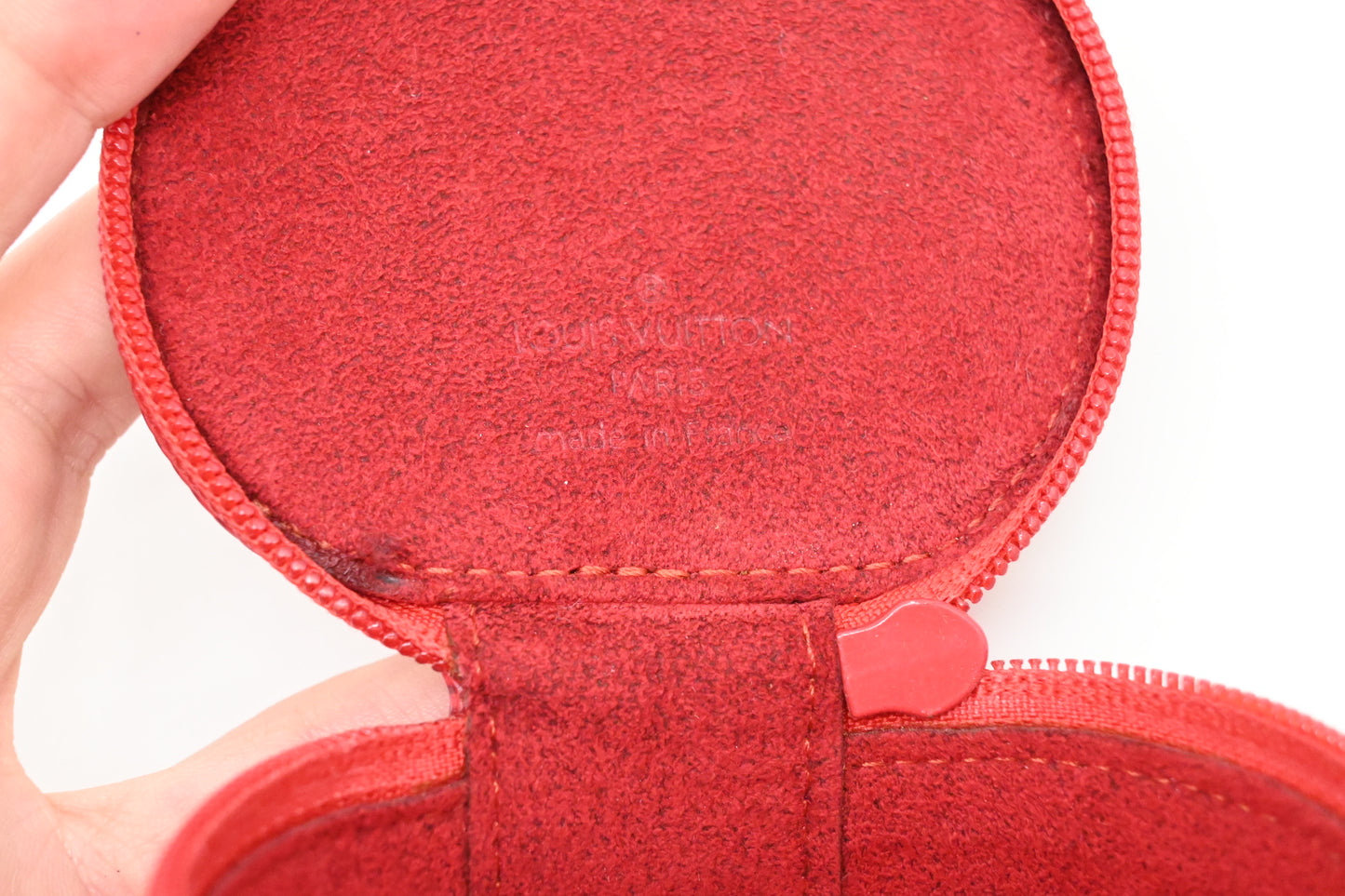 Louis Vuitton Jewelry Case in Red Epi Leather