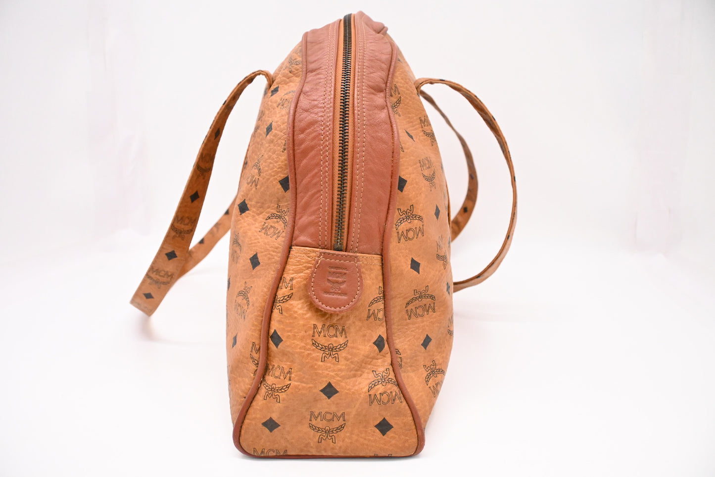 MCM Travel Bag in Cognac Visetos Canvas