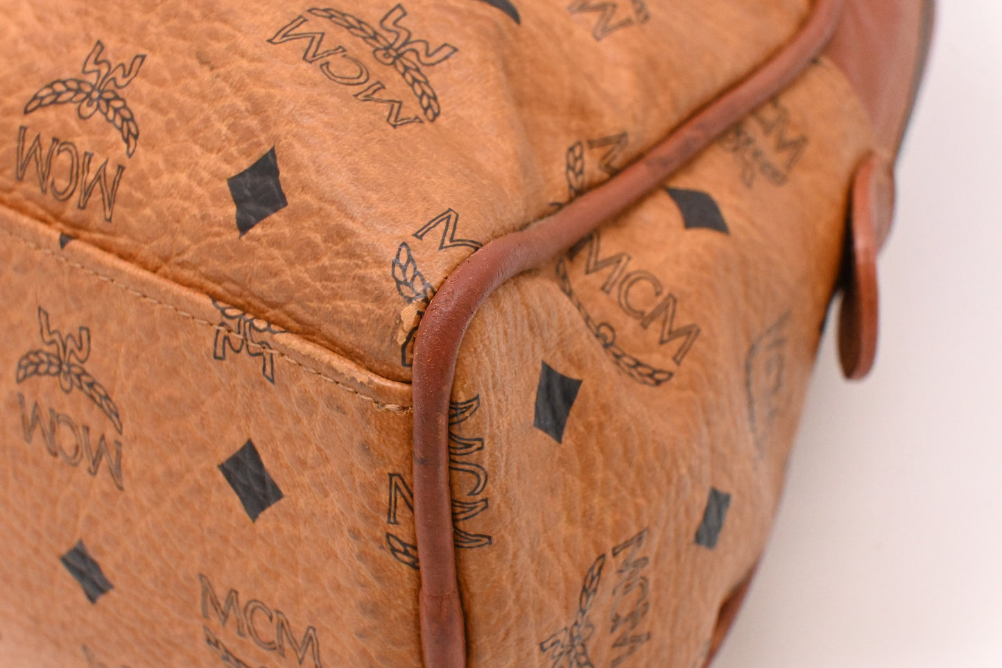 MCM Travel Bag in Cognac Visetos Canvas
