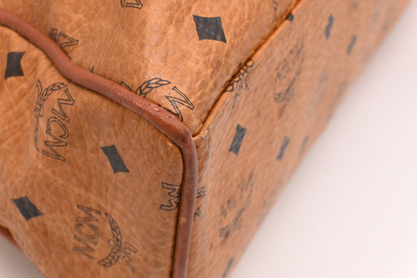 MCM Travel Bag in Cognac Visetos Canvas