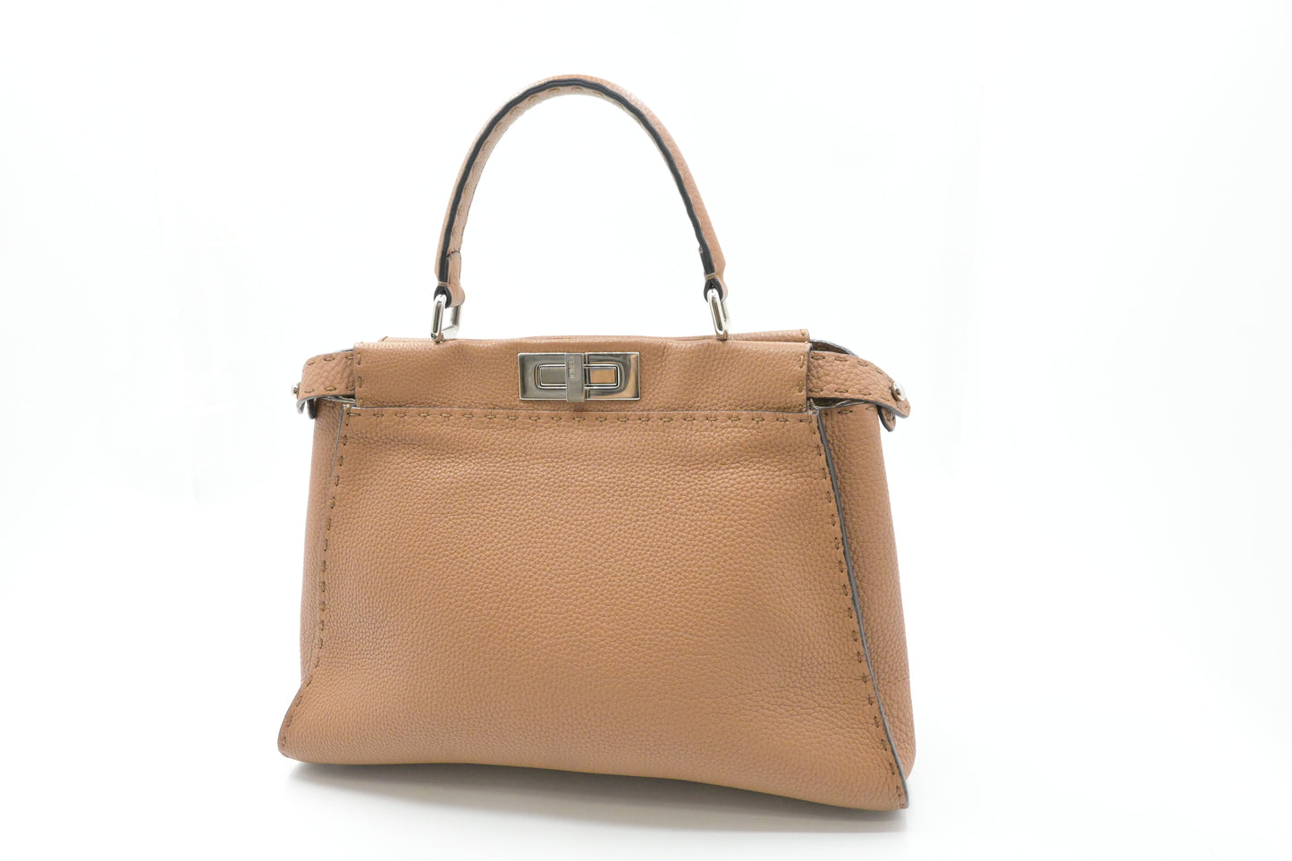 Fendi Medium Peekaboo in Brown Leather