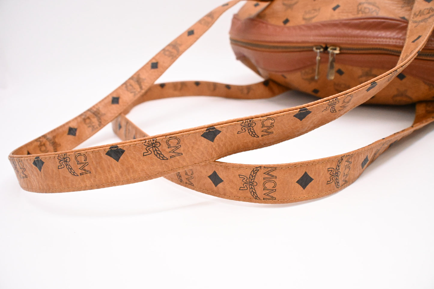 MCM Travel Bag in Cognac Visetos Canvas