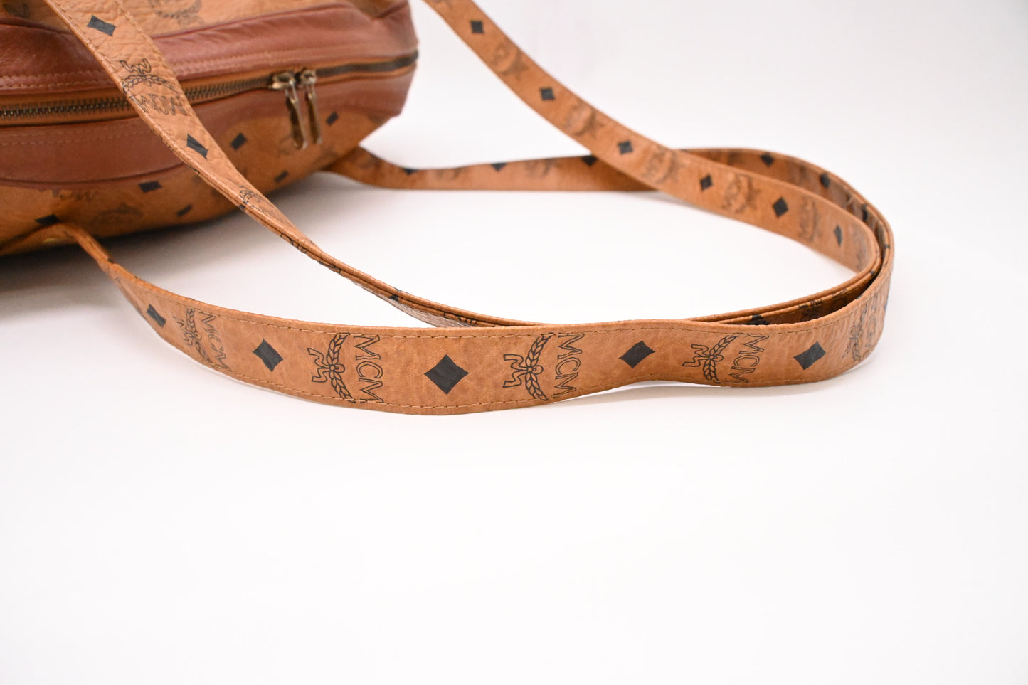 MCM Travel Bag in Cognac Visetos Canvas