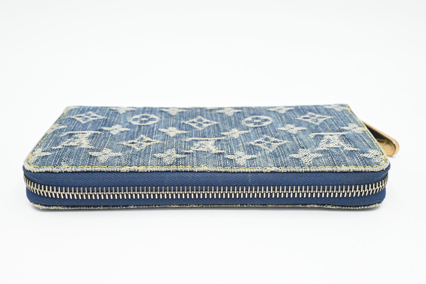 Louis Vuitton Zippy Long Wallet in Blue Denim Canvas