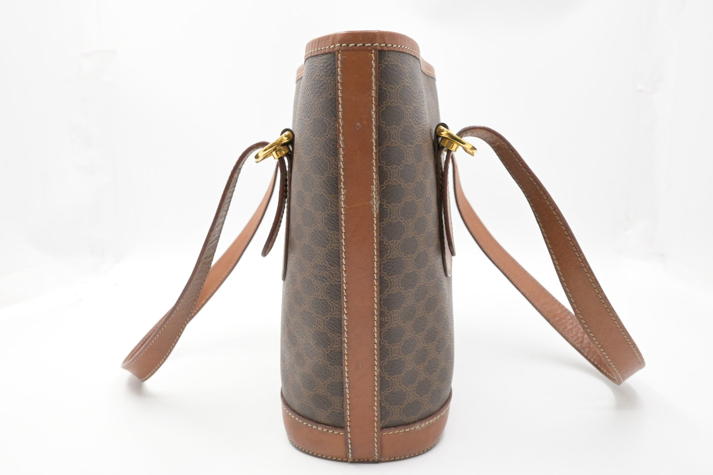 Celine Bucket Bag in Brown Macadam Canvas