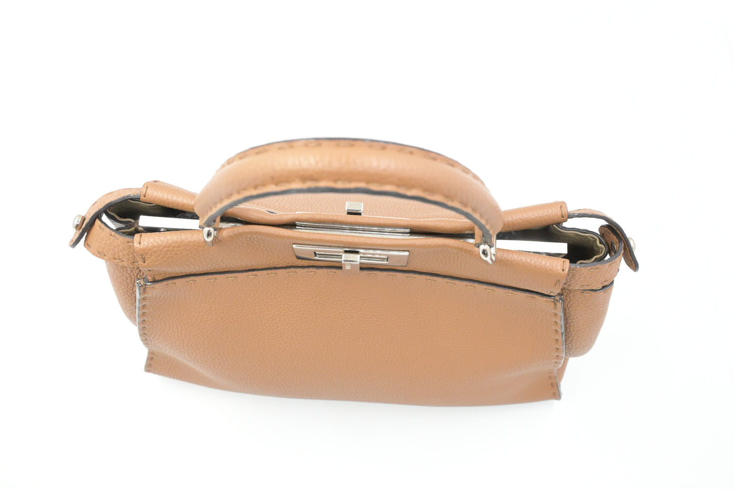 Fendi Medium Peekaboo in Brown Leather