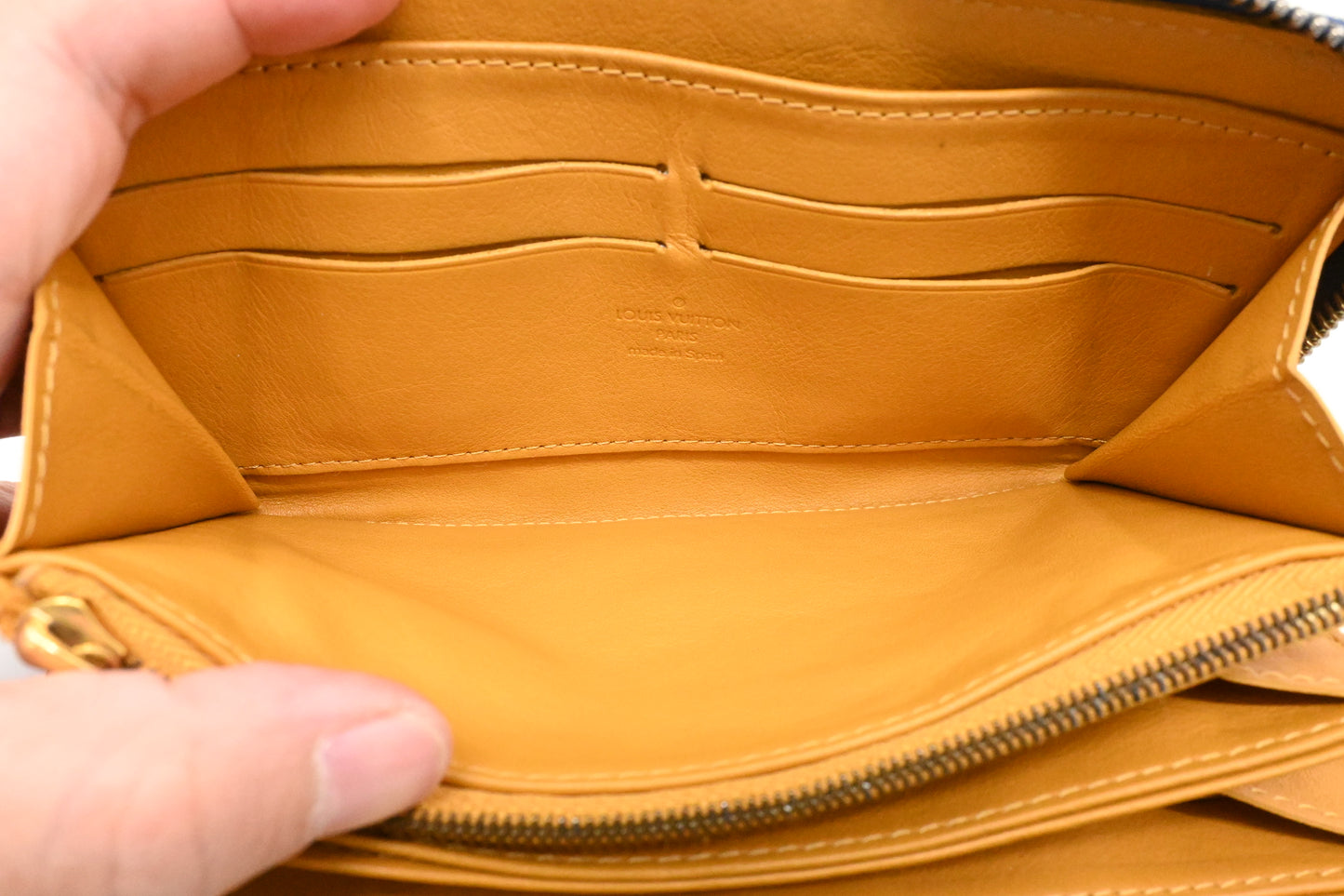 Louis Vuitton Zippy Long Wallet in Blue Denim Canvas