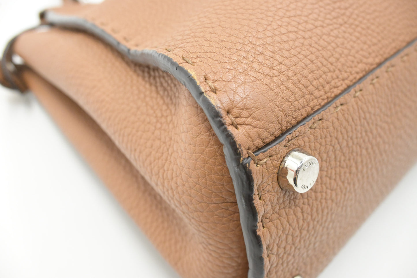 Fendi Medium Peekaboo in Brown Leather