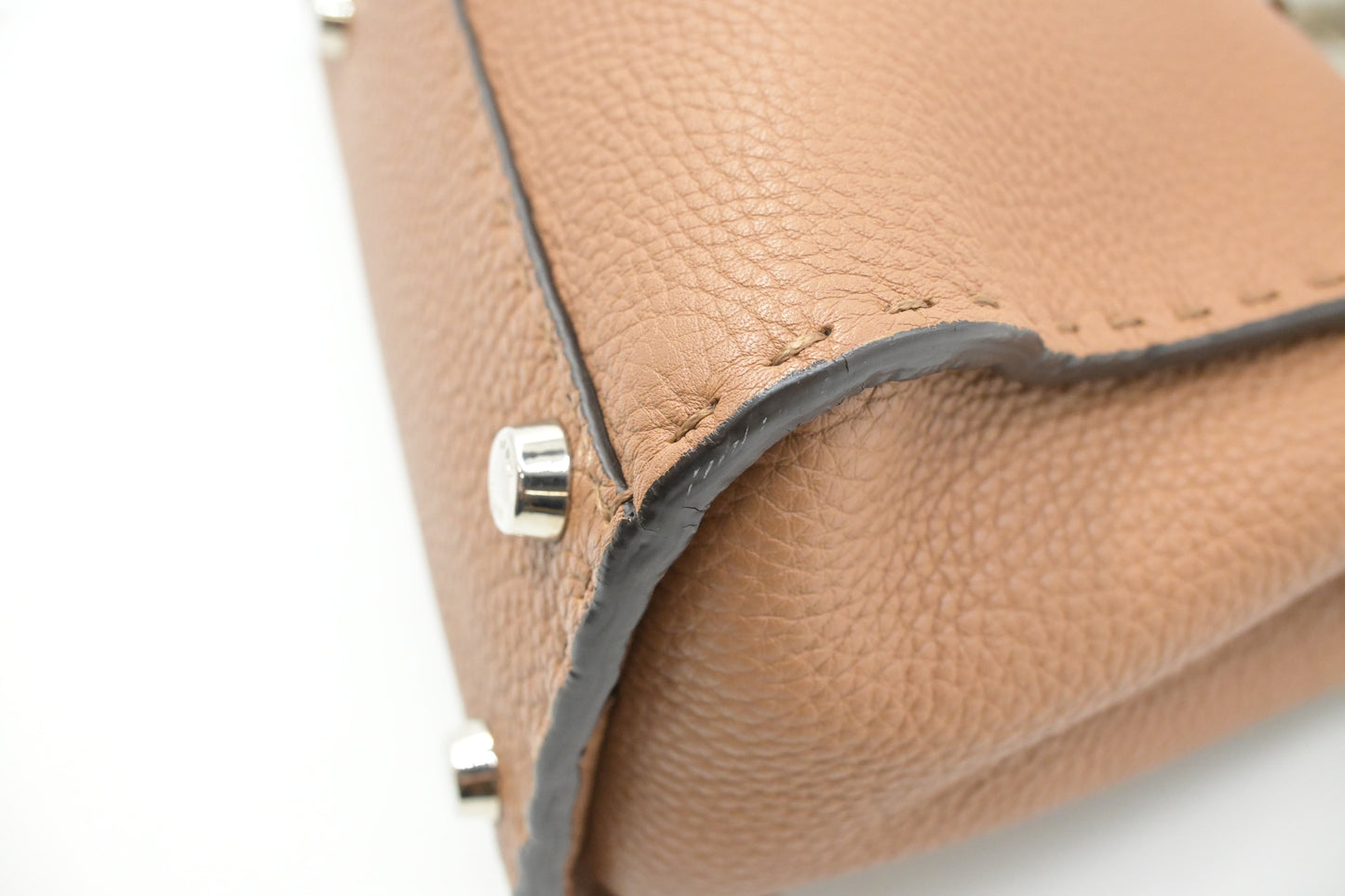 Fendi Medium Peekaboo in Brown Leather