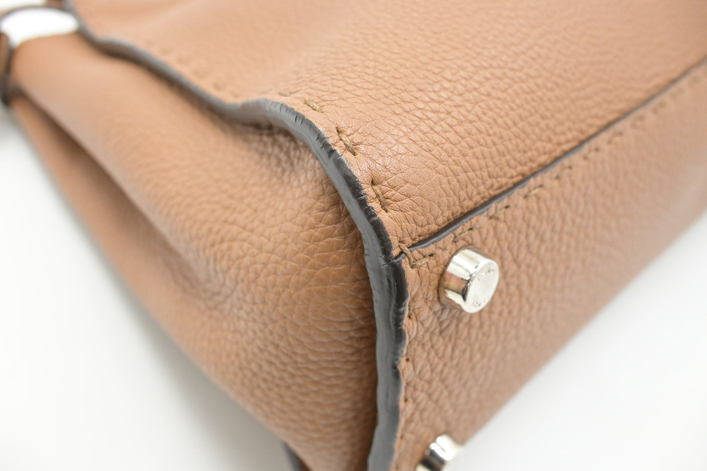 Fendi Medium Peekaboo in Brown Leather