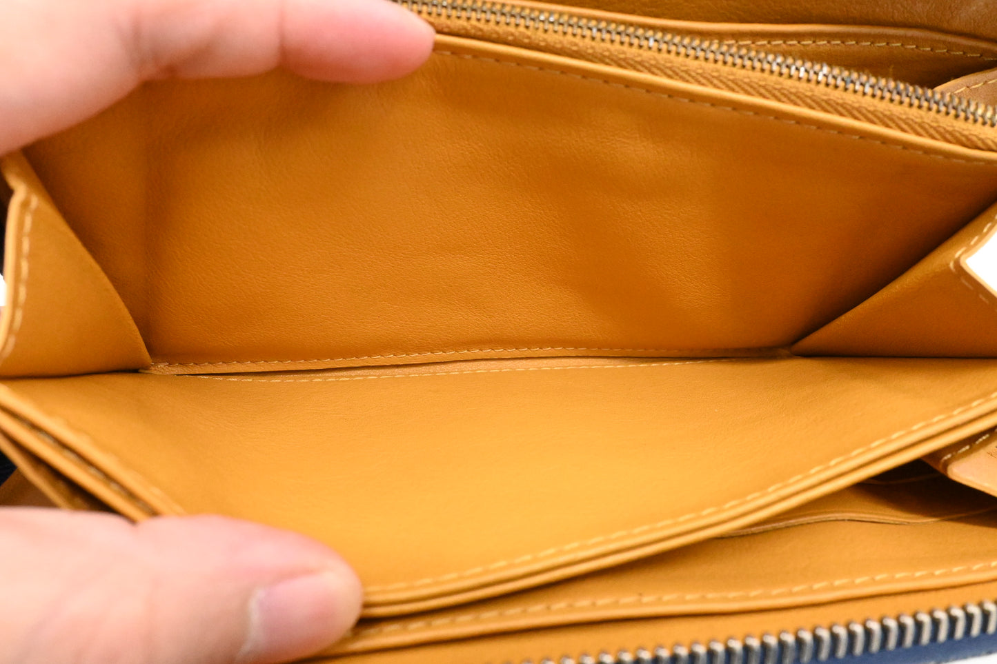 Louis Vuitton Zippy Long Wallet in Blue Denim Canvas