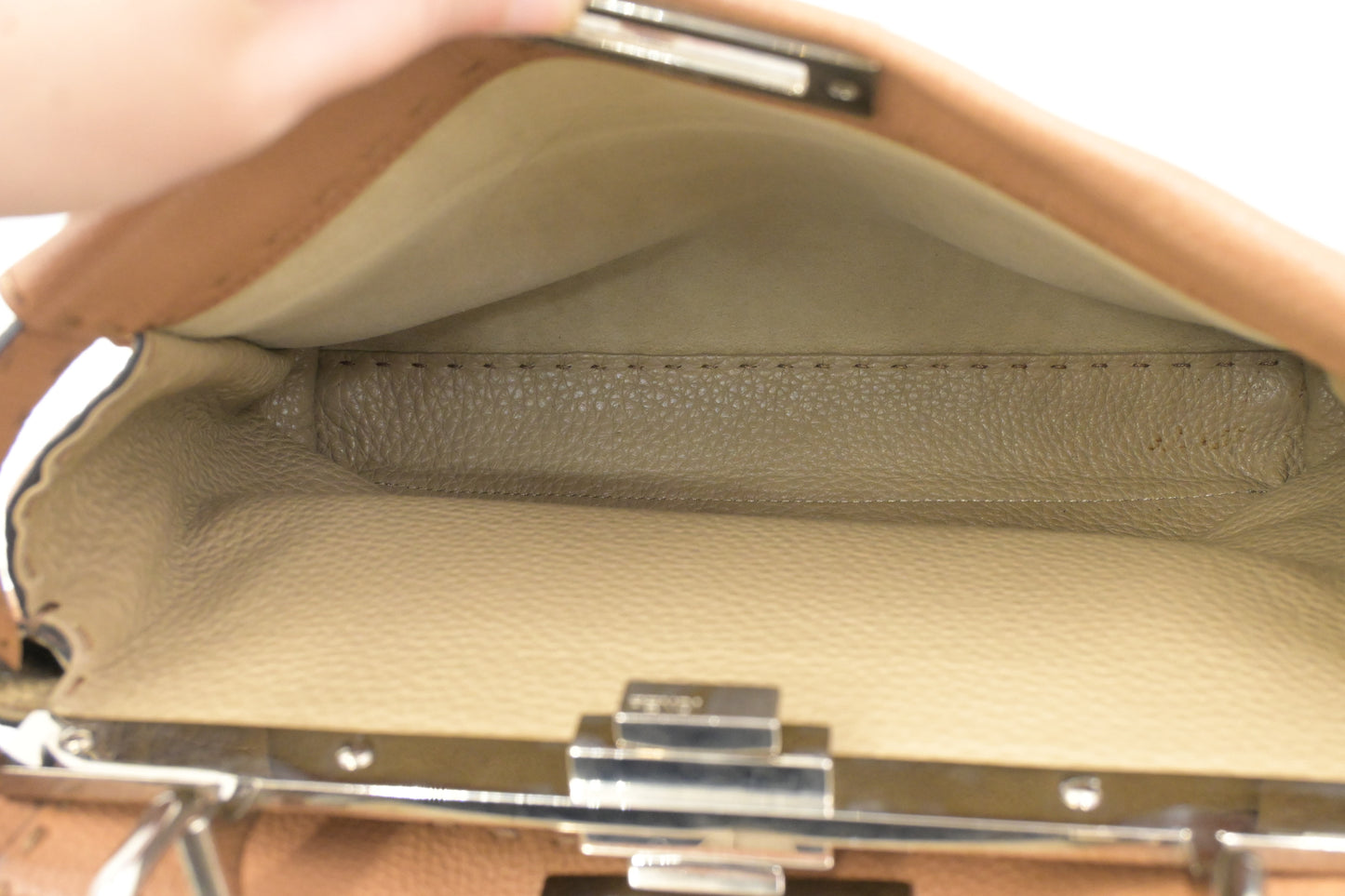 Fendi Medium Peekaboo in Brown Leather