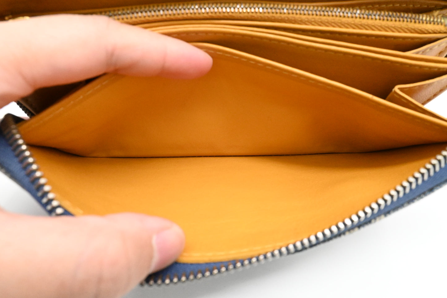 Louis Vuitton Zippy Long Wallet in Blue Denim Canvas