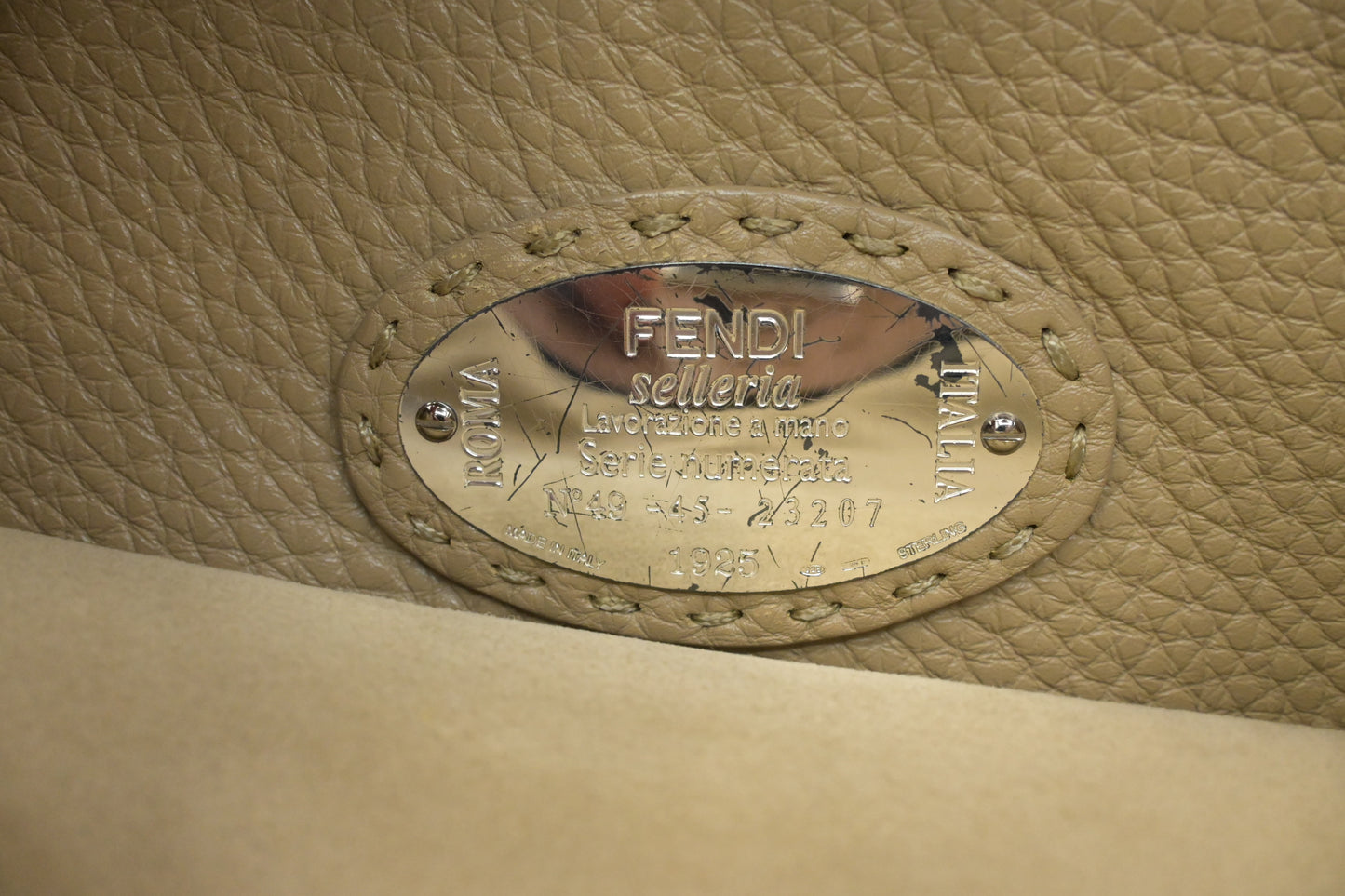 Fendi Medium Peekaboo in Brown Leather