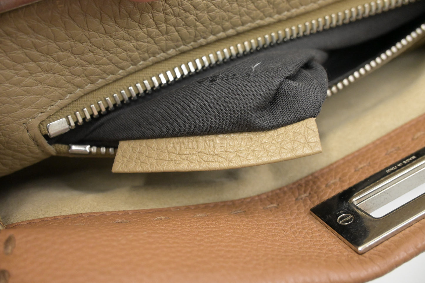 Fendi Medium Peekaboo in Brown Leather