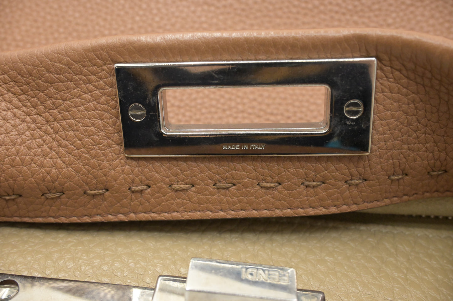 Fendi Medium Peekaboo in Brown Leather