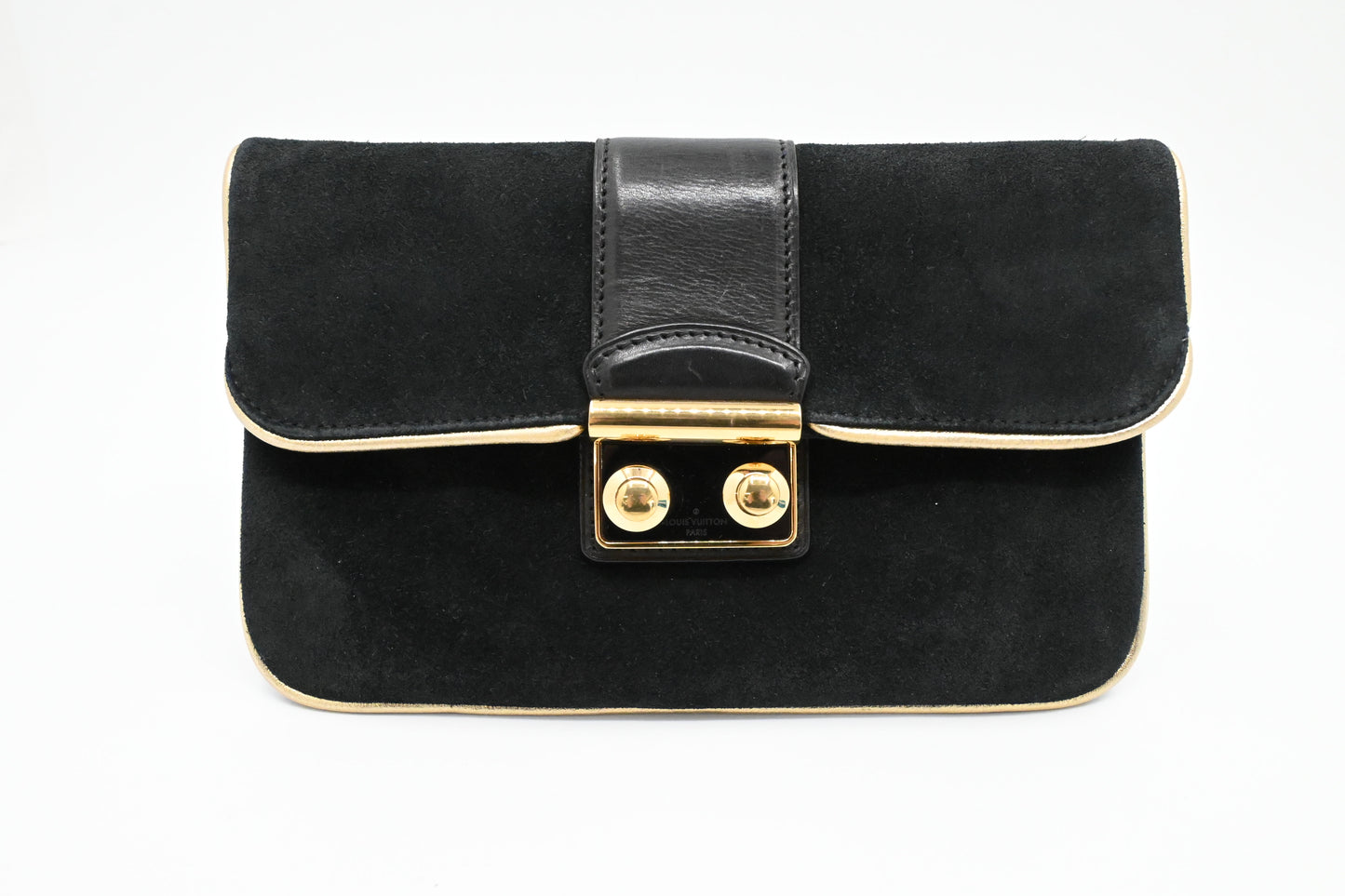 Louis Vuitton Sofia Coppola Clutch in Black Suede