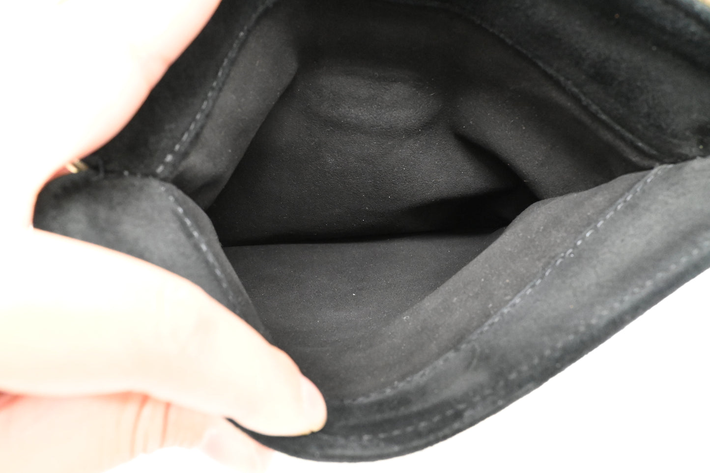 Louis Vuitton Sofia Coppola Clutch in Black Suede