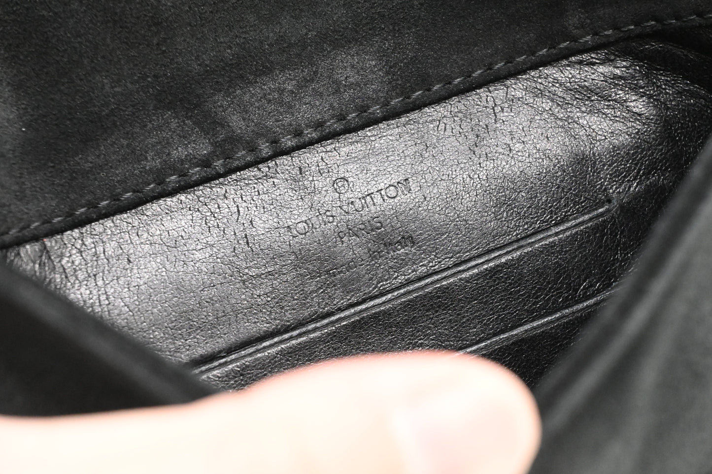 Louis Vuitton Sofia Coppola Clutch in Black Suede