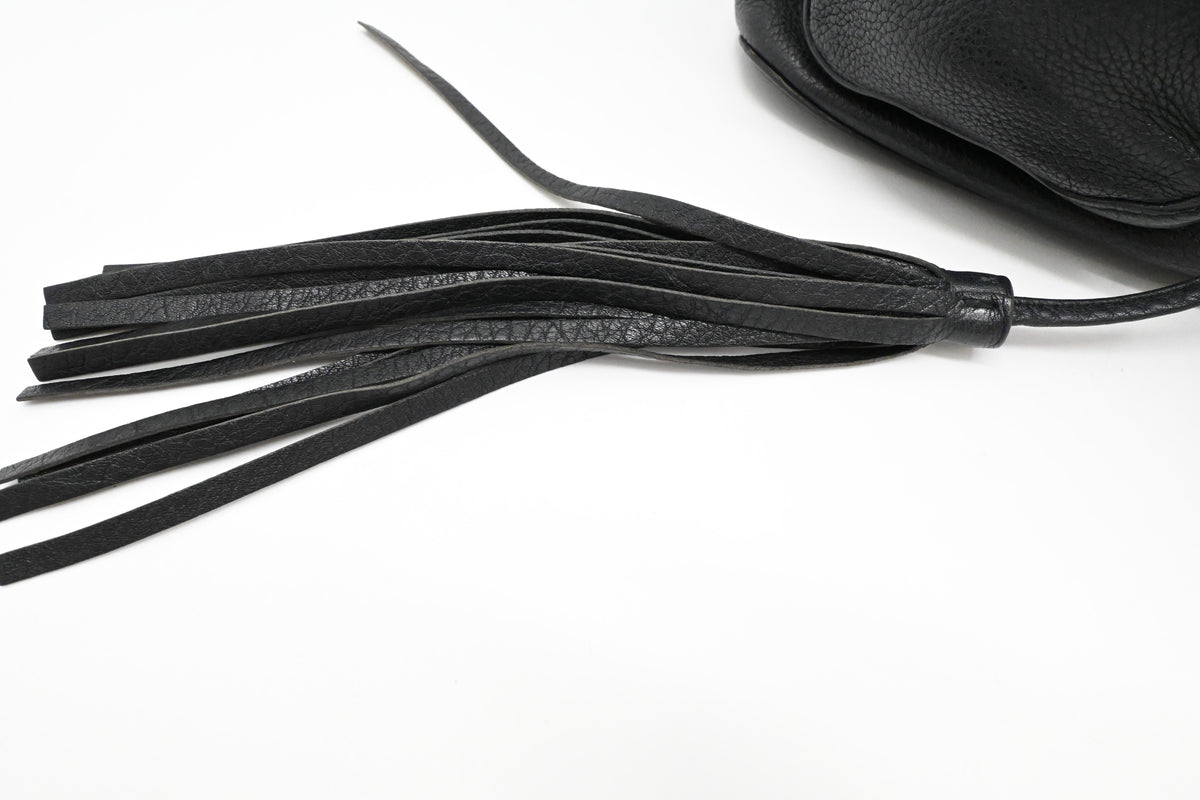 Gucci Bamboo Backpack in Black Leather