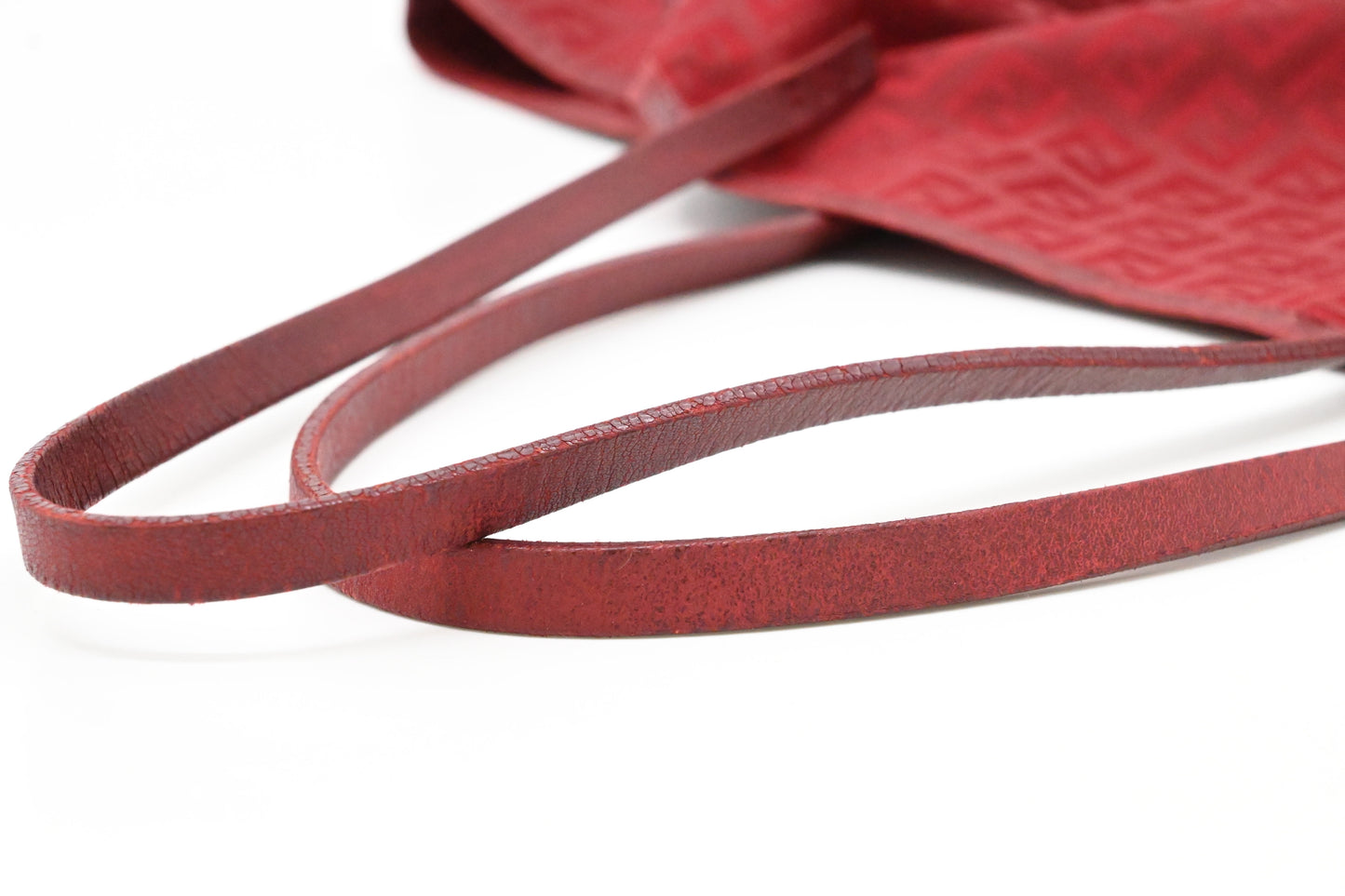 Fendi Tote Bag in Red Zuccino Canvas