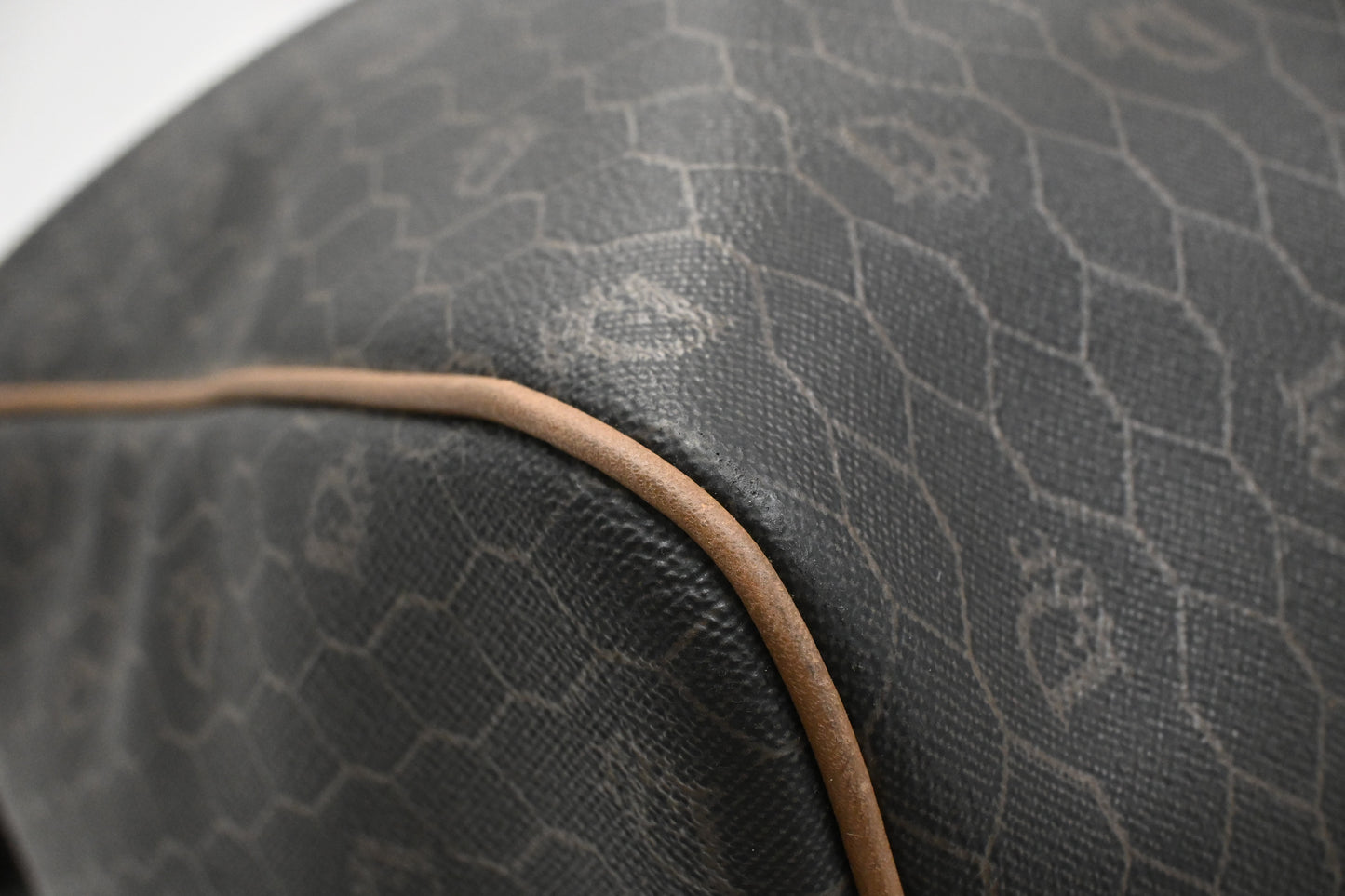 Dior Travel Bag in Grey Honeycomb Canvas