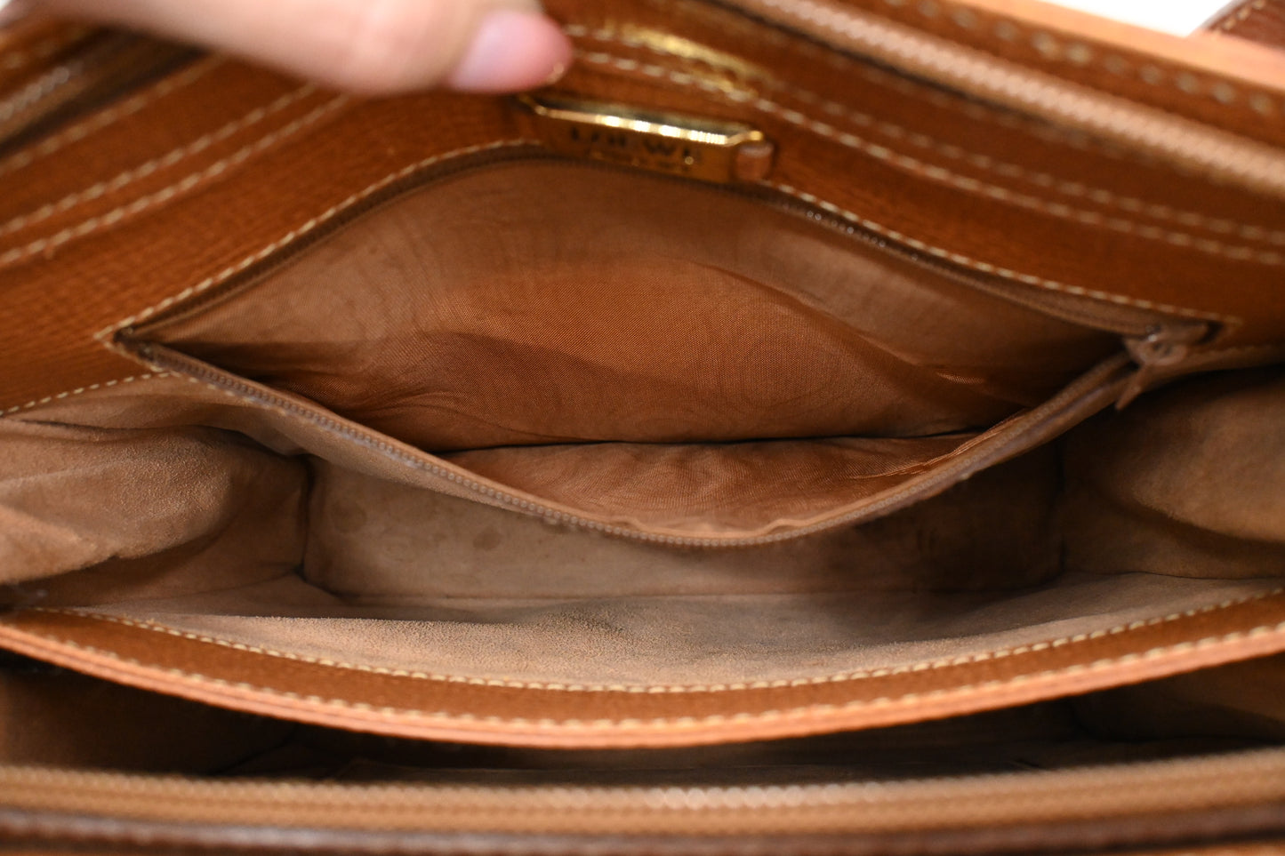 Loewe Tote Bag Tan Brown Leather