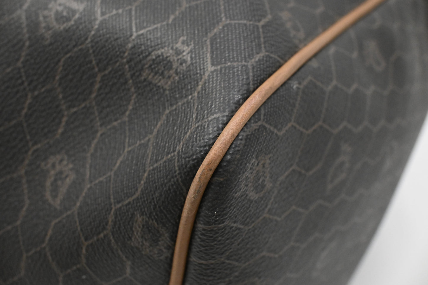 Dior Travel Bag in Grey Honeycomb Canvas