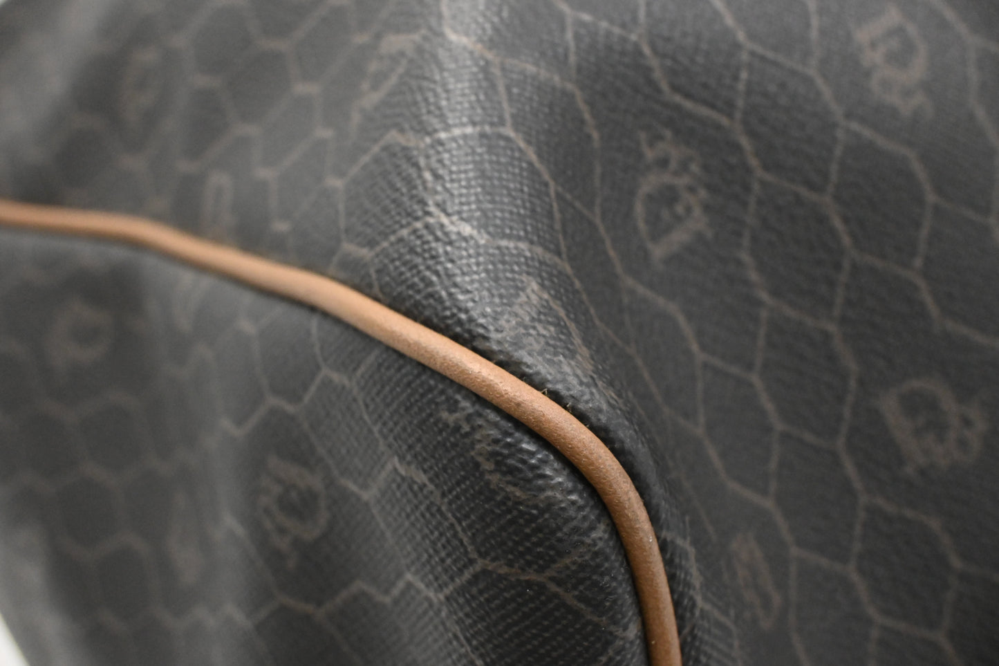 Dior Travel Bag in Grey Honeycomb Canvas