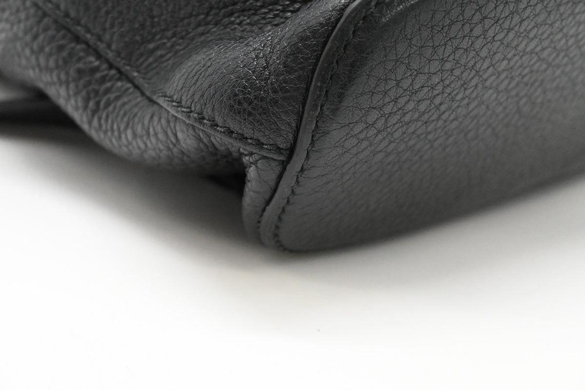 Gucci Bamboo Backpack in Black Leather