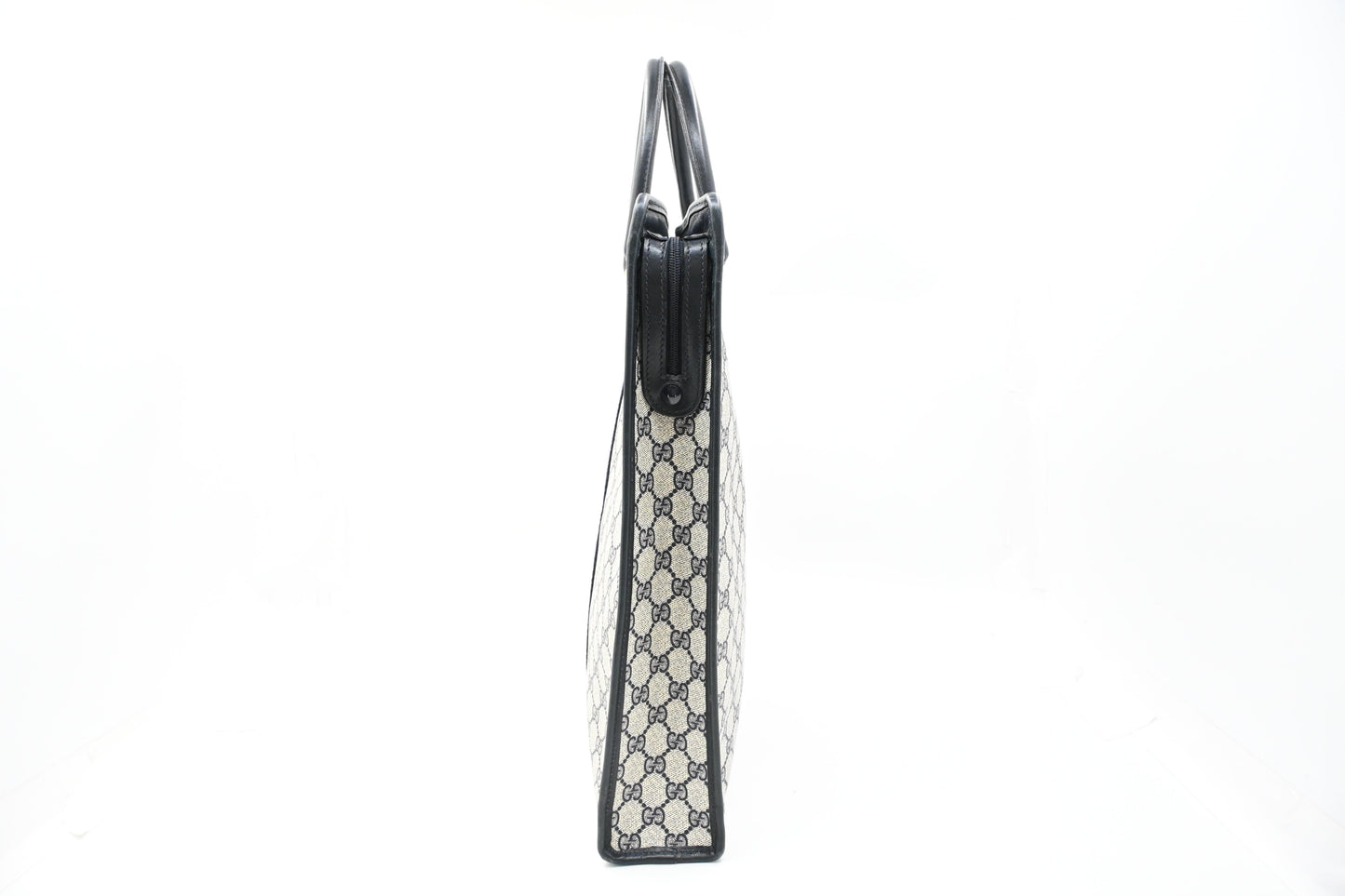 Gucci Sherry Tote in Navy Blue GG Supreme Canvas