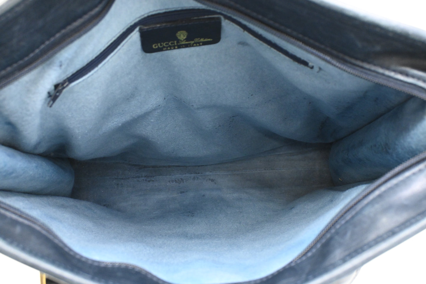 Gucci Sherry Tote in Navy Blue GG Supreme Canvas