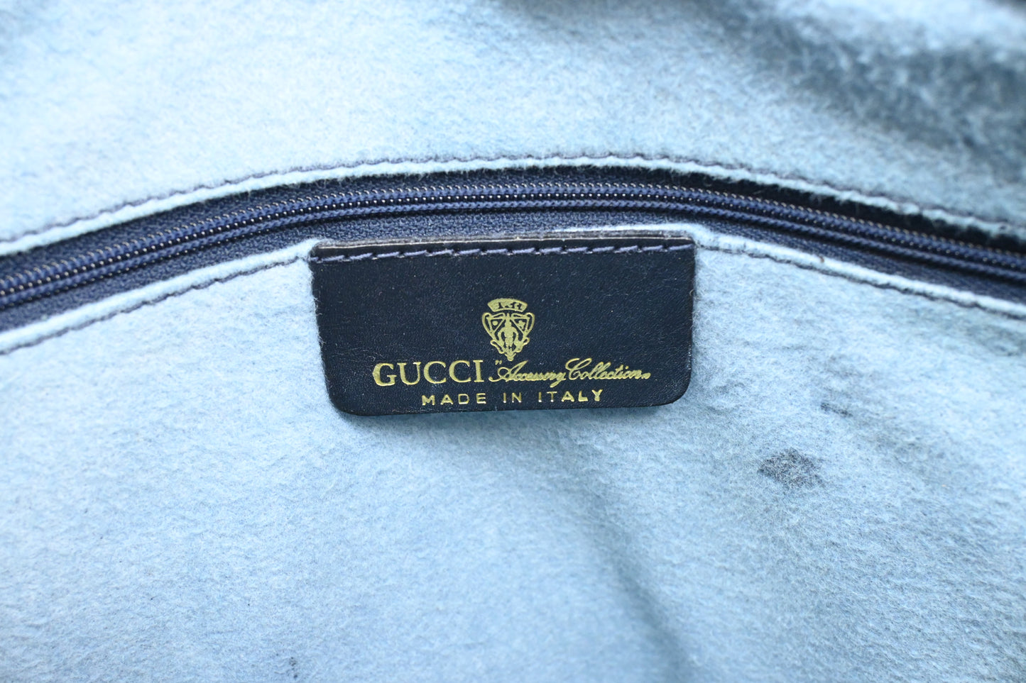 Gucci Sherry Tote in Navy Blue GG Supreme Canvas